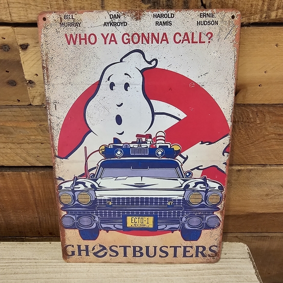 "Ghostbusters" tin sign 7-3/4" x 11-3/4" - Picture 1 of 4